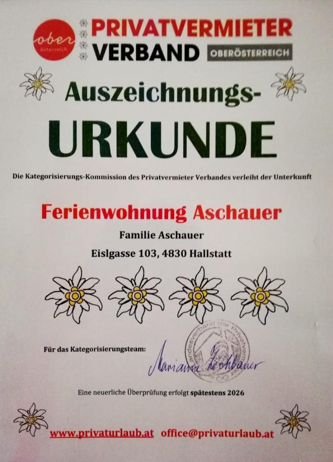 Ferienwohnung Aschauer Hallstatt Exteriör bild
